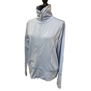 NWT Noel Asmar Women's Prima Fitness Jacket Medium Baby Blue